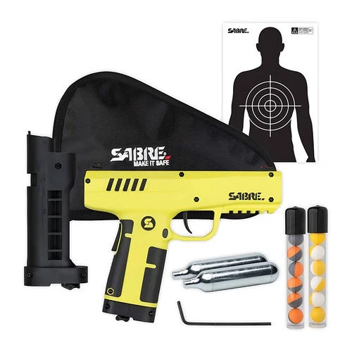 SABRE SL-P1C 0.68 Caliber Home Defense Pepper Projectile Launcher, 60ft Impact