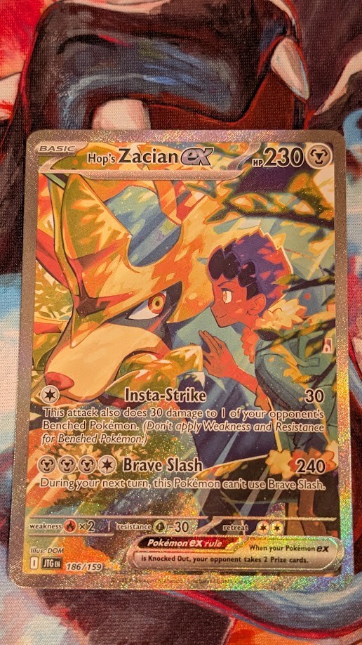 Hop's Zacian ex 186/159 Sv09: Journey Together Holo Special Illustration Rare