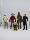 Vintage Star Wars Kenner Figure Lot Yoda Luke Jedi Chewbacca Walrus Man 1977- 83