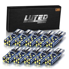 194 LED Light Bulb 6500K Xenon White Super Bright 168 W5W T10 2825 15-SMD