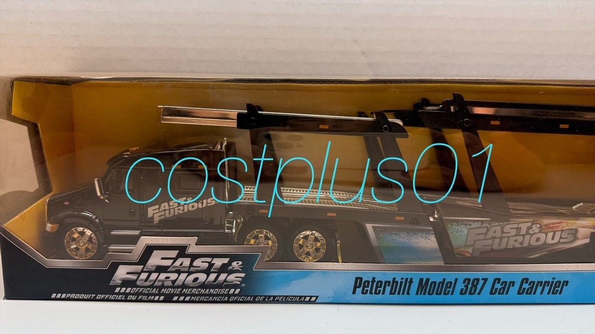Jada Fast and Furious 7 Peterbilt Model 387 Car Carrier 1/64