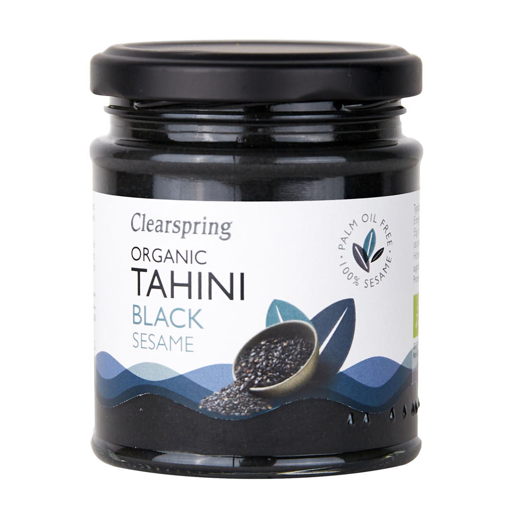 Clearspring Organic Tahini Black Sesame 170g Whole Sesame Paste