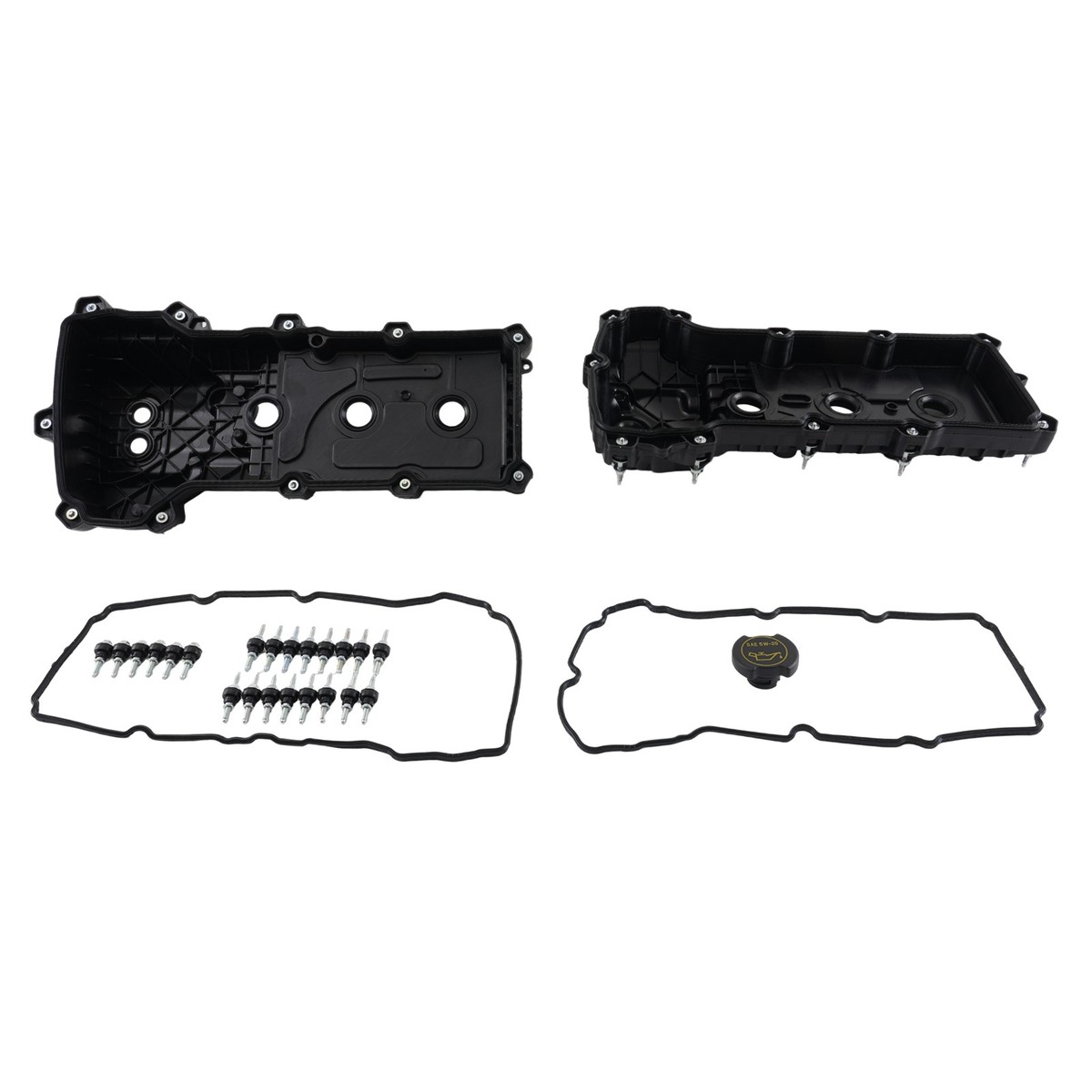 Left + Right Engine Valve Cover w/ Gaske for Ford Edge Explorer 11
