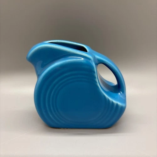 Fiesta Mini Disc Pitcher in Peacock | Fiestaware Blue Small Creamer Syrup NWT