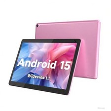 Tablet 10 inch, Android 15 Tablet, 32GB ROM 1TB Expand Computer Tablets, Pink