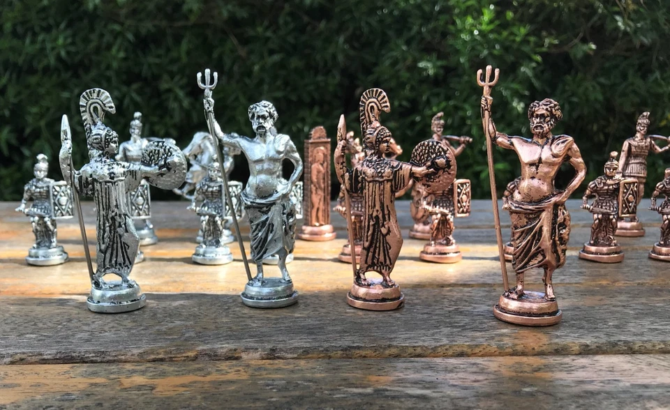 Chess Pieces for Adults X Large Antique Greek Mythology 🎁 Christmas Gift - Image 3 of 4