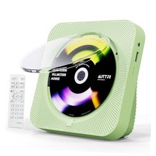 CD Player Portable Bluetooth 5.1 Desktop CD Player with HiFi Sound Green