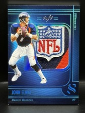 2025 Panini Silhouettes JOHN ELWAY 1/1 NFL Shield Patch Worn Broncos SSP ⚡️