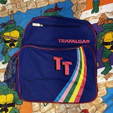 Vintage Rainbow Bag 1980s Trafalgar Travel Tote Overnight Carry On