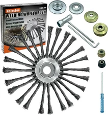 10 Inch Steel Wire Weed Wheel Brush Cutter Trimmer Head, Weed Trimmer Blade Head