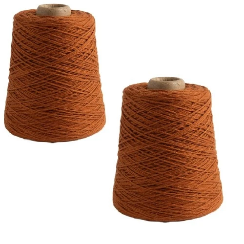 Knit Picks Dishie Cone Yarn 2 Pack 100% Cotton Worsted Weight Yarn Color Sunbake - product listing photo