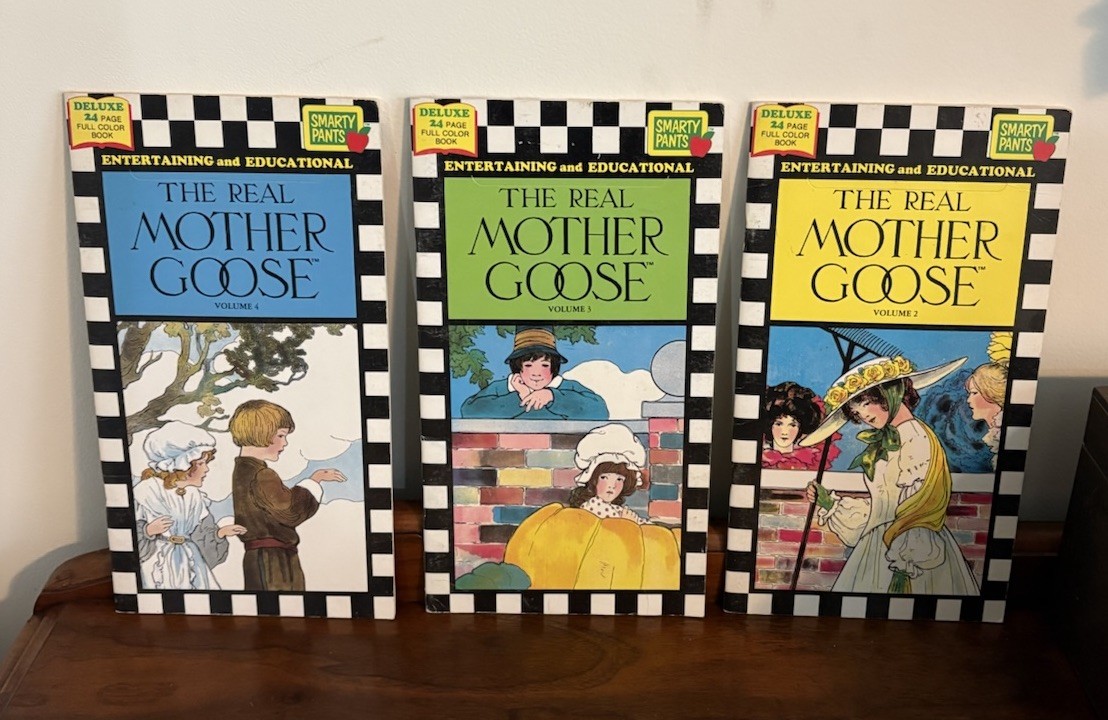 The Real Mother Goose Vol. 2, 3 & 4 Vintage Book Lot Collection