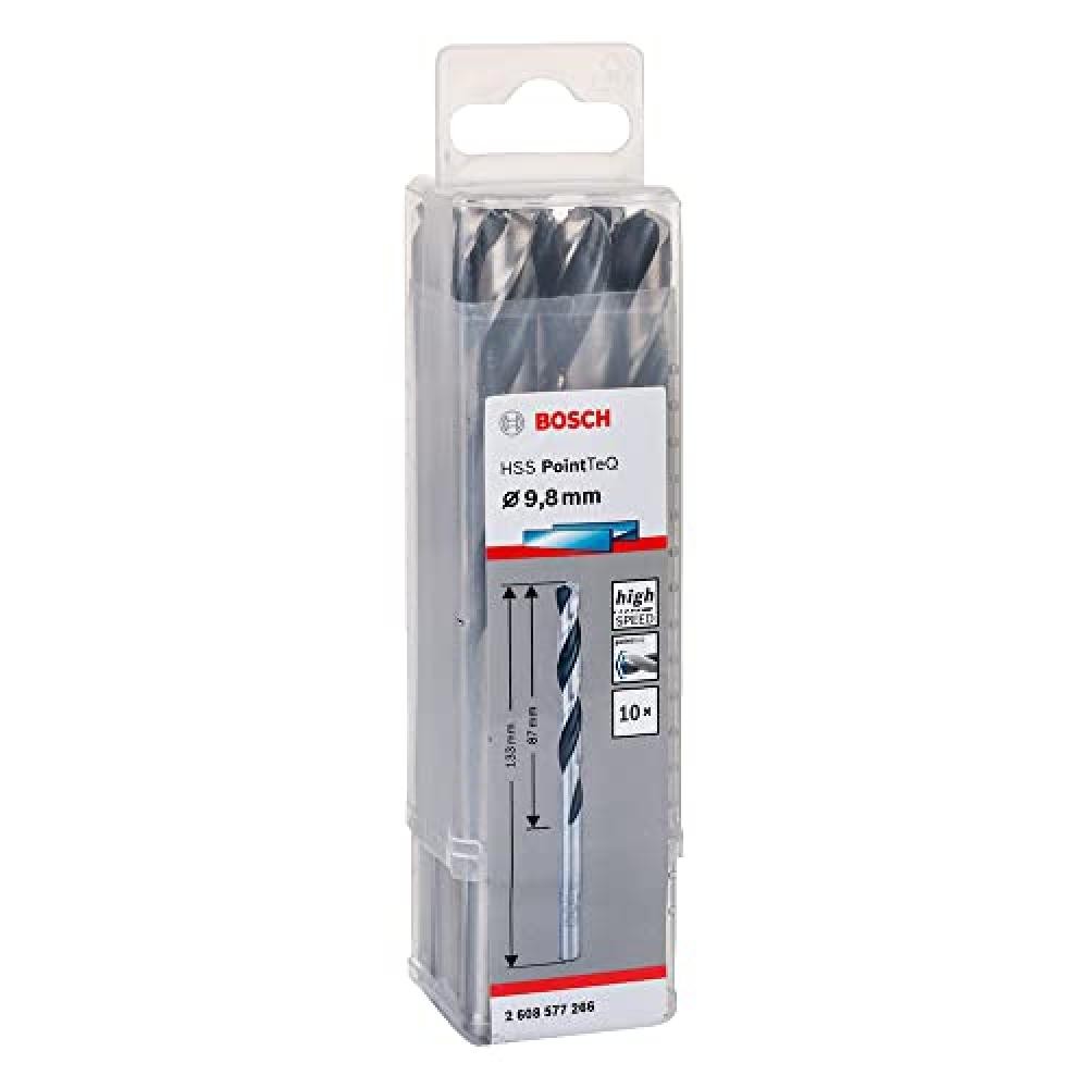 Punta da 9,8mm Bosch per Metallo | PointTeQ HSS Serie Pro