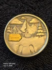 LUCKY RIPS 2OZ .999 SILVER + 1 GRAM .999 GOLD "WINTERS PLUNGE” SERIAL #061
