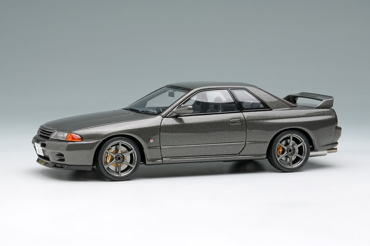EIDOLON 1/43 Nissan Skyline GT-R BNR32 by Hiroshi Tamura Gun Gray Metallic EM784