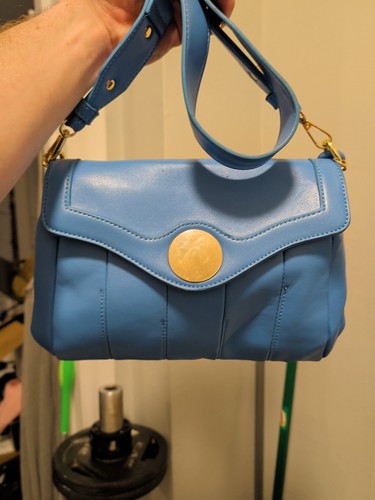 Moda Luxe Baby Blue Leather Purse