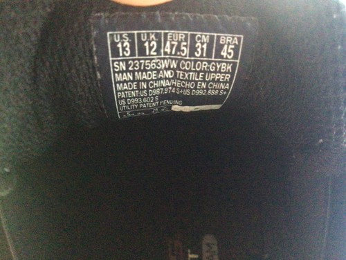 Skechers Worn Once SLIP-INS Sneakers Gry/Blk Air Cooled Memory Foam Men’s sz 13W - Picture 13 of 13