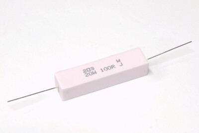100 Ohm 20 Watt ±5% Axial Ceramic Wirewound Resistor 100Ω 20W