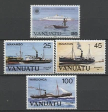 No: 63805 - VANUATU (AUSTRALIA) - "SHIPS" - LOT OF 4 OLD STAMPS - MNH!!
