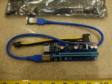 PCI Express Riser Card 1x to 16x PCI-E Risers 6Pin Power Version 009S