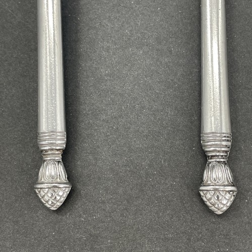 Royal Royale Pine Stainless Flatware Japan Pinecone Set of 2 Teaspoons 6.25 in - Picture 4 of 7