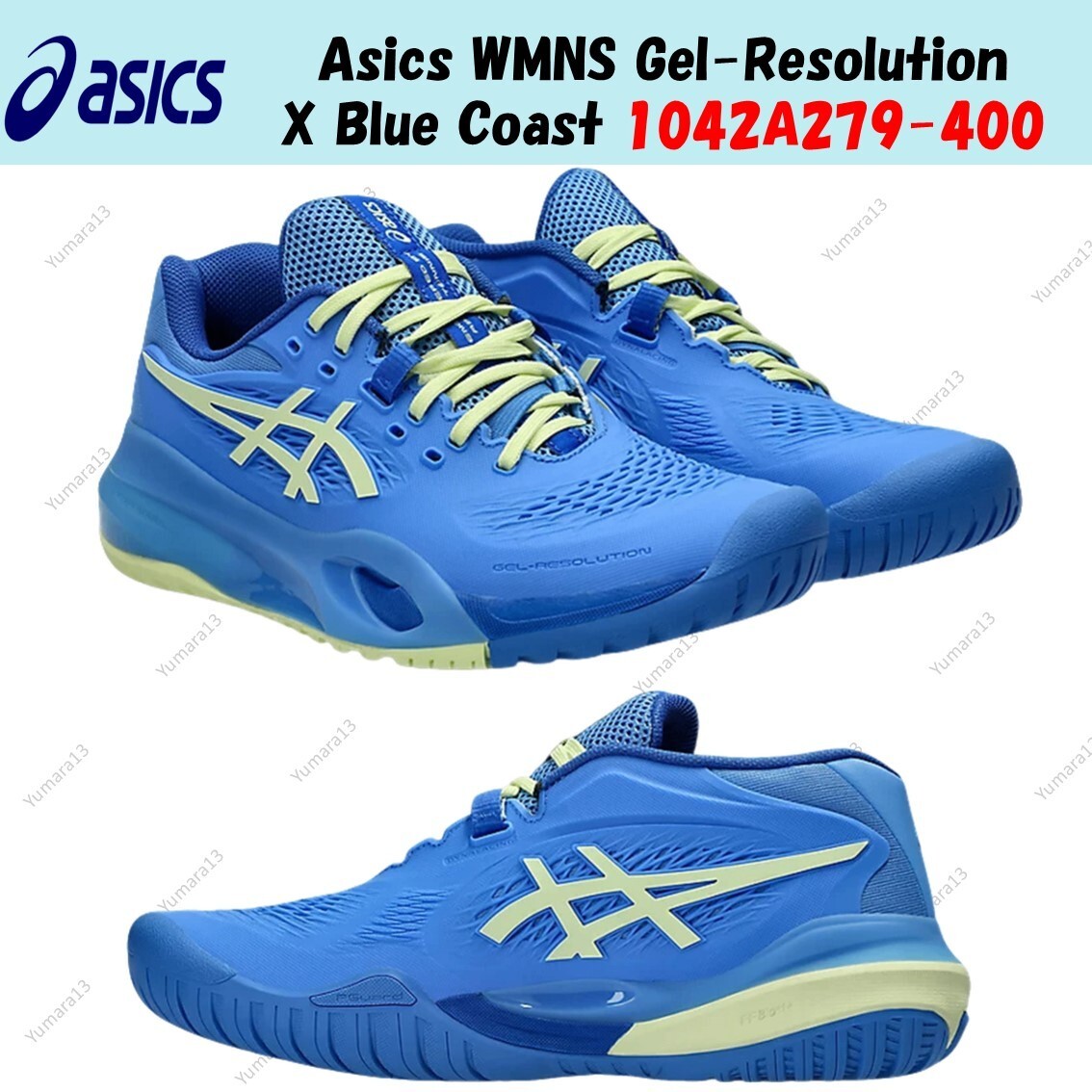 Asics WMNS Gel-Resolution X Blue Coast 1042A279-400 Women's