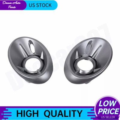 1 Pair RH & LH Front Bumper Fog Light Bezels For Mercedes-Benz GLA250 2018-2020