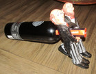 Wine Bottle Display Holder Stand Butler/Waiter 10” Painted Resin (NO WINE) — photo 3