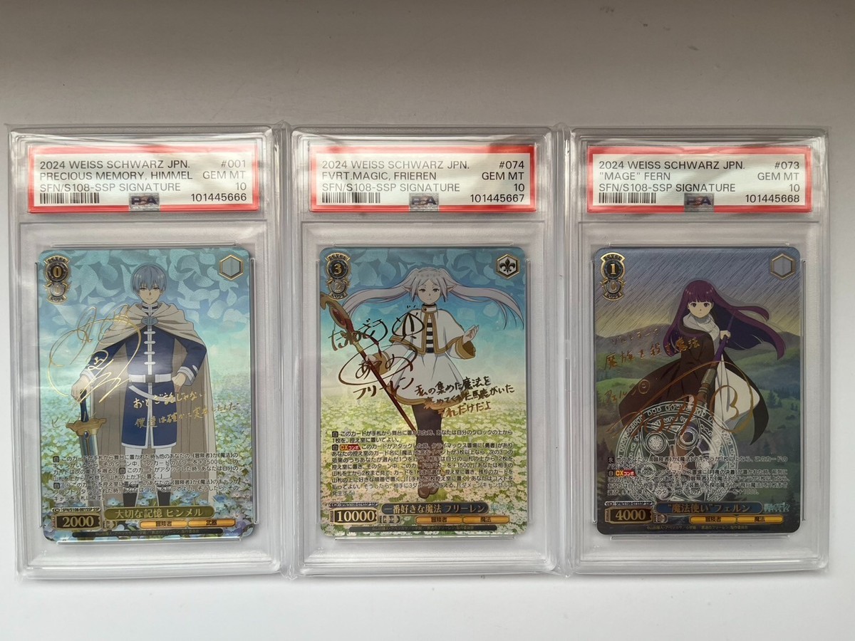 PSA 10 Signed Weiss Schwarz Frieren Himmel Fern SSP Japanese