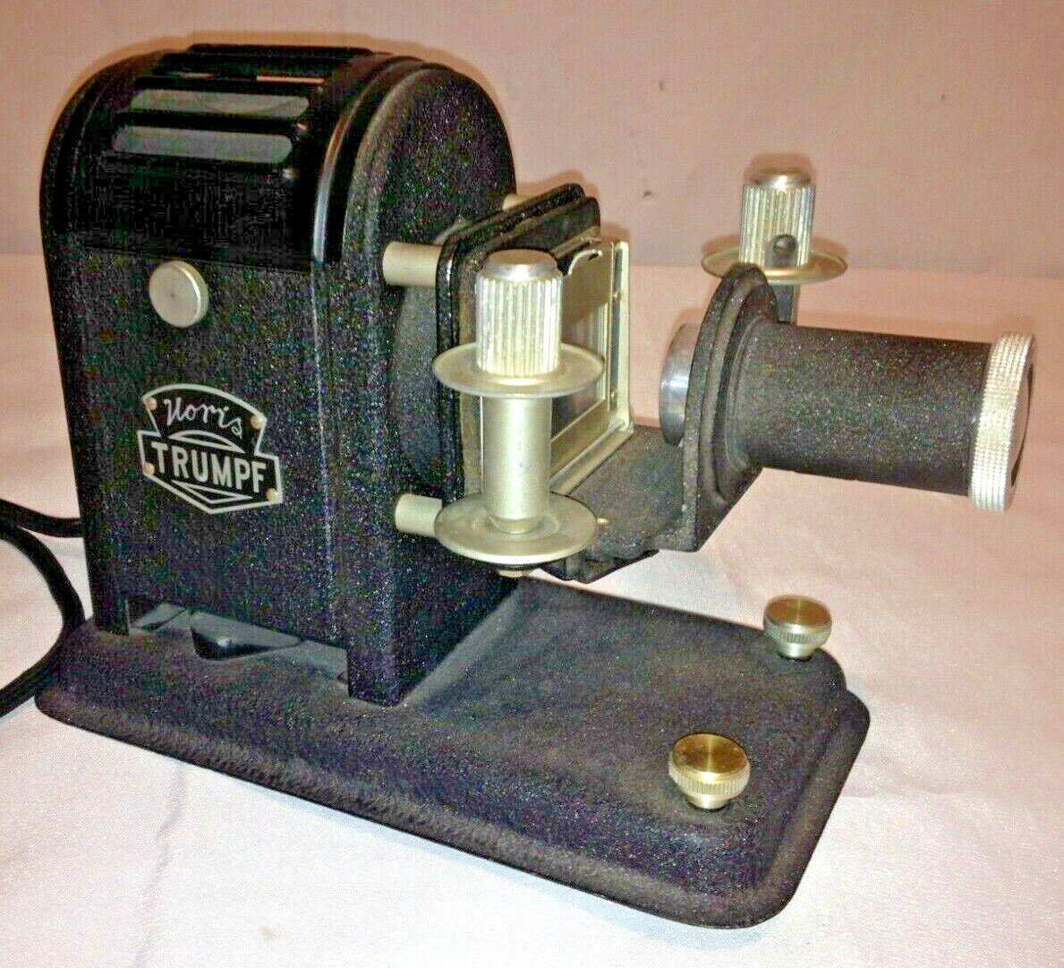 NORIS TRUMPF Vintage German Film Slide Projector F-10cm 1:3,5 Lens