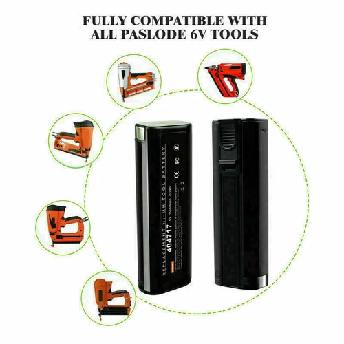 2X For Paslode Impulse 6V 5Ah 5000mAh 404717 Ni-MH Battery 900400 900420 Nailer - Picture 2 of 11