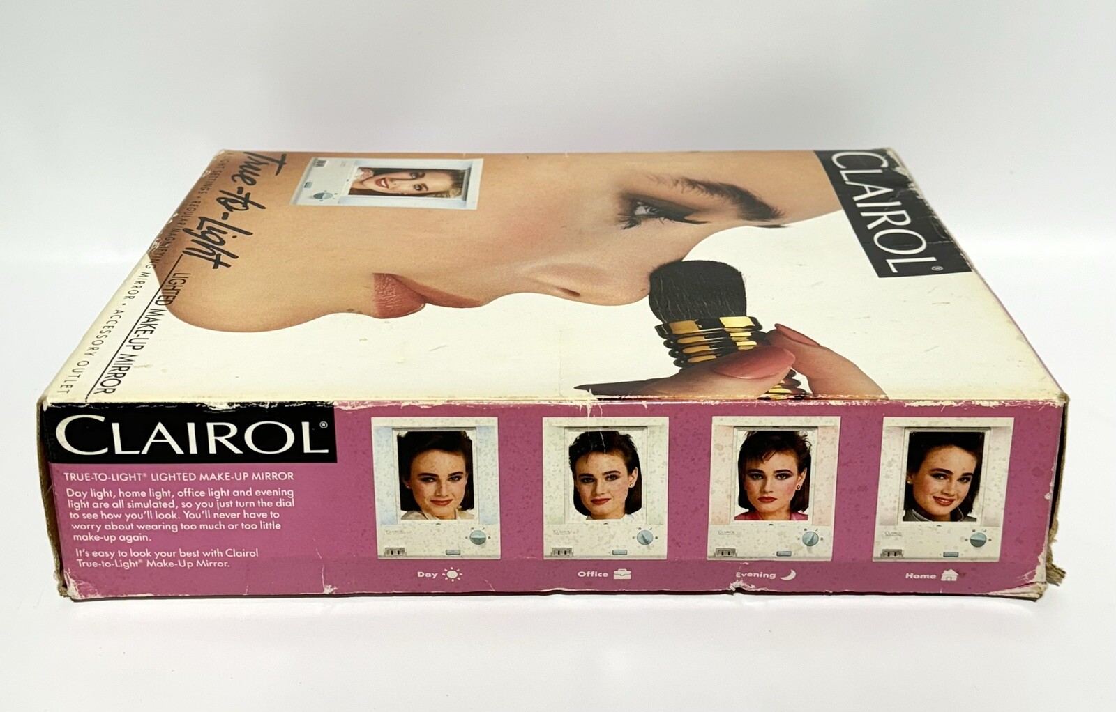 Vintage Clairol True to Light Lighted Makeup Mirror LM7 Dual Sided NEW