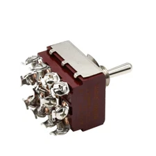 5PCS Toggle Switch E-TEN(A) Precision Button Switch 250V 16A 12Pin On Off Switch