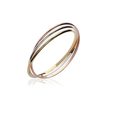 Alliance minimaliste jonc lisse 1mm or jaune, or rose et rouge, or
