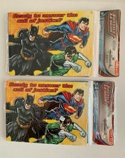 Justice League Batman Superman Birthday Party 16 Invites Envelopes Thank-yous