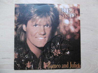 Dieter Bohlen ''Blue System'' Autogramm signed 18x18 cm Single ''Romeo and Juliet''