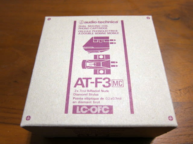Audio Technica AT-F3 MC Cartridge new in box, #ANV | eBay