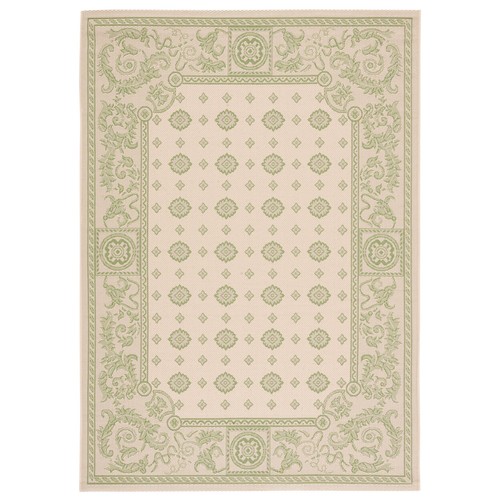 SAFAVIEH Outdoor CY1356-1E01 Courtyard Natural / Olive Rug - Picture 8 of 14