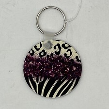 Purple Christmas Ornament  Keychain Made By Jan 2 Available