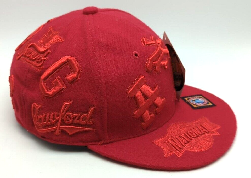 NEGRO LEAGUE BASEBALL MUSEUM Hat Fitted Red Cap Size 7 3 8 L NEW negro-league-baseball-museum-hat-fitted-red-cap-size-7-3-8-l-new