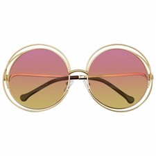 SUNGLASSES Womens Round Retro Hippie Round Lens Boho Sunglasses