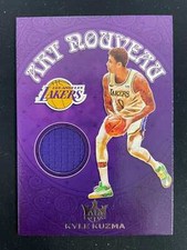 KYLE KUZMA 2020-21 COURT KINGS BASKETBALL ART NOUVEAU GAME-USED JERSEY - *6373