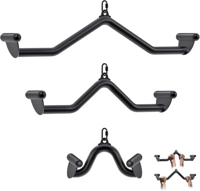 Versatile Ergonomic V-Bar Set for Cable Machines - Strength Training Essentials