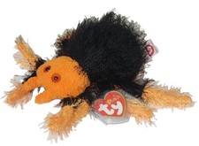 Ty Punkies SKITTERS the Halloween Spider (Suction Cup) MWMTs Stuffed Animal Toy