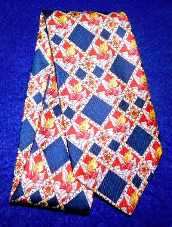 CORBATA PIERRE BALMAIN HECHA EN INGLATERRA MULTICOLOR FLORAL/GEOMÉTRICA - CORBATAS DE DISEÑO. Foto 2 de 3