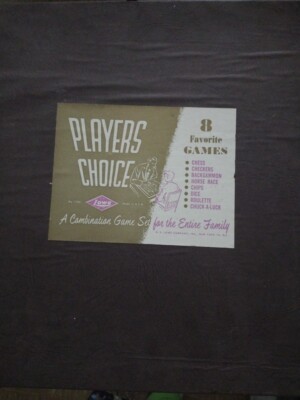 1944 Lowe Casino Gambling Game Set, Players Choice 8 Favorite Games