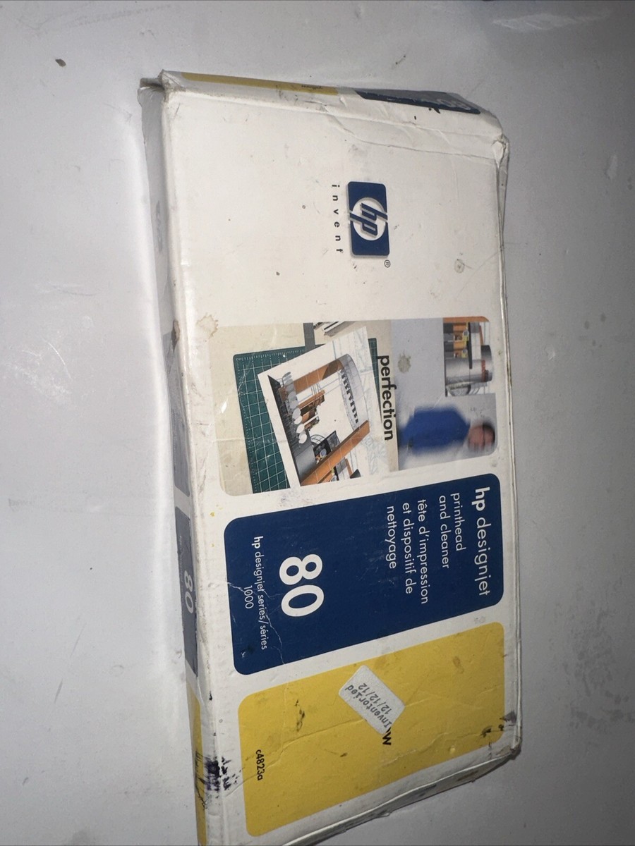HP80 C4823A イエロー プリントヘッド HP #80 Yellow Printhead and Cleaner C4823A GENUINE NEW | eBay