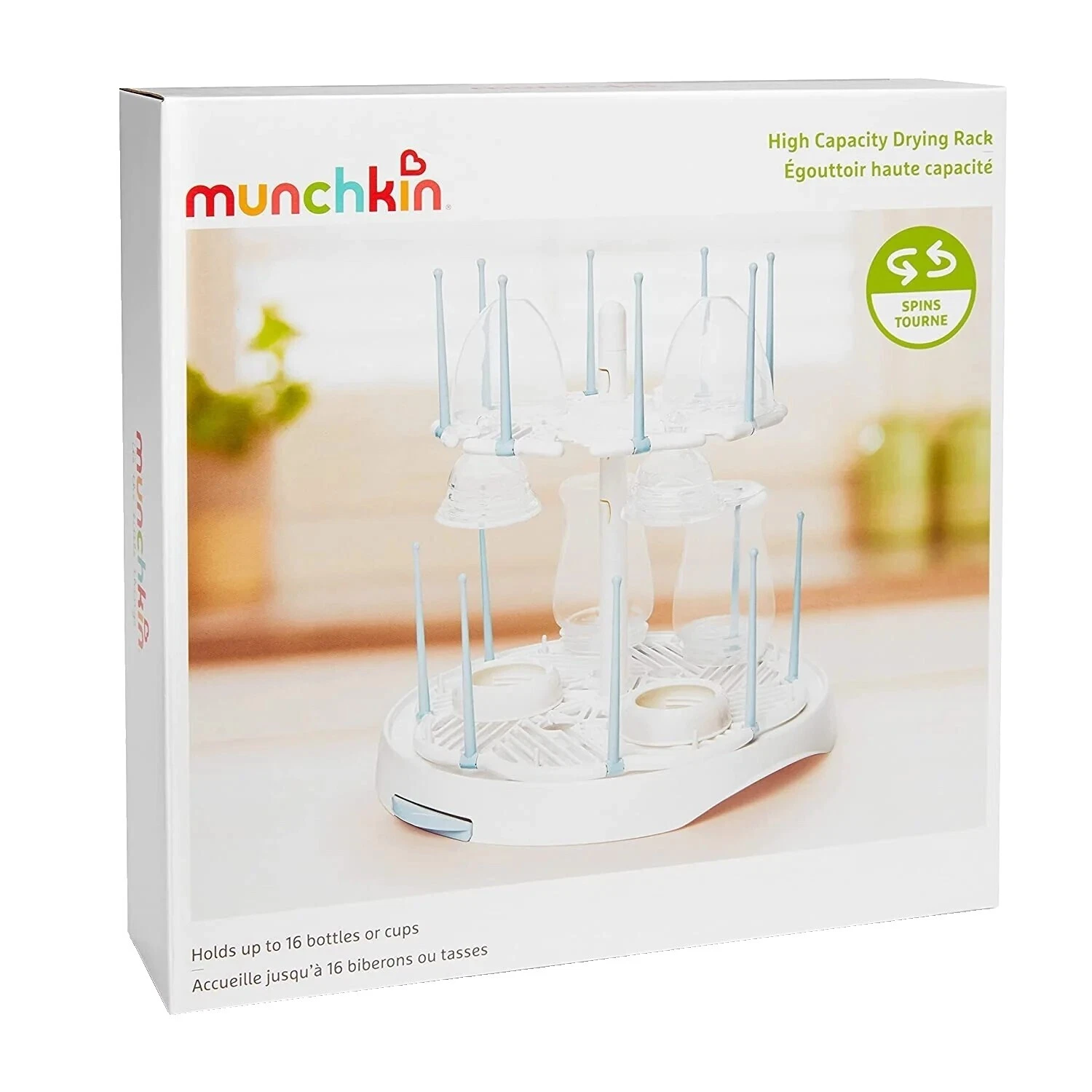 Botella de Bebé Portátil Blanco Munchkin secado Bastidores