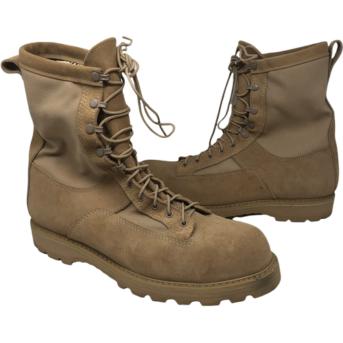 D-0033 Tan US Army Combat Boots Size 