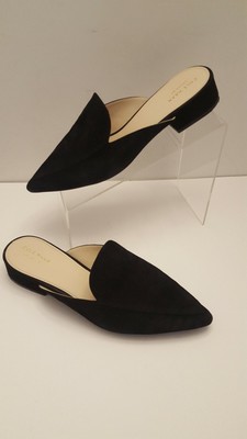 cole haan piper mule black suede